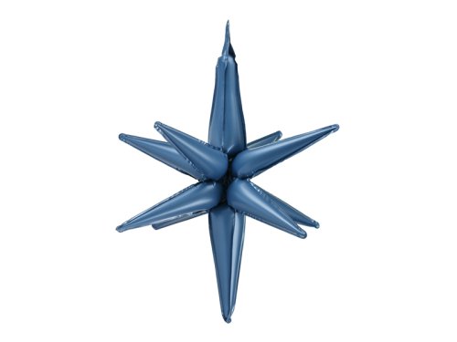 3D foil balloon Star, 105cm, navy blue 3D foil balloon Star, 105cm, navy blue