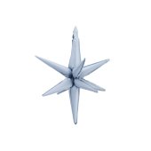 3D foil balloon Star, 105cm, misty blue