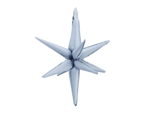 3D foil balloon Star, 105cm, misty blue 3D foil balloon Star, 105cm, misty blue