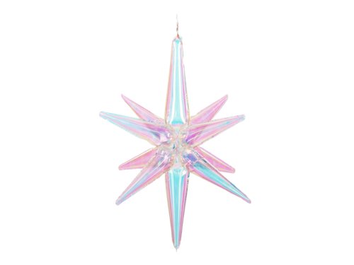 3D foil balloon Star, 70cm, iridescent 3D foil balloon Star, 70cm, iridescent