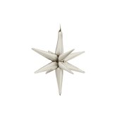 3D foil balloon Star, 70cm, beige