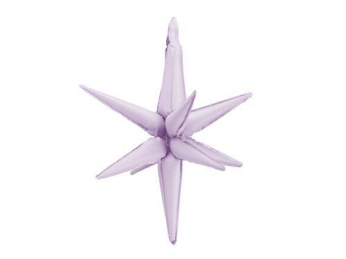3D foil balloon Star, 70cm, purple 3D foil balloon Star, 70cm, purple