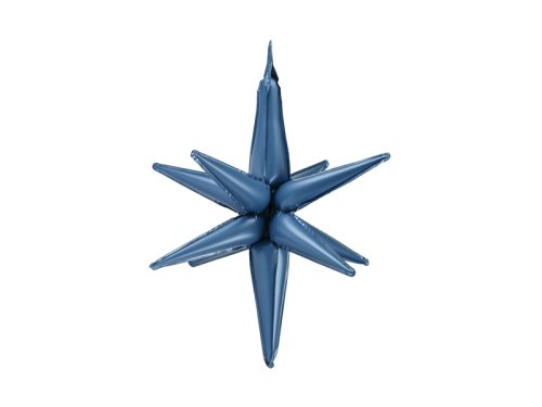 3D foil balloon Star, 70cm, navy blue 3D foil balloon Star, 70cm, navy blue