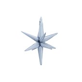 3D foil balloon Star, 70cm, misty blue