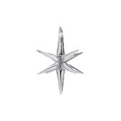 3D foil balloon Star, 50cm, silver
