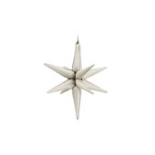 3D foil balloon Star, 50cm, beige