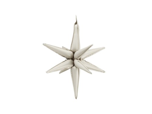 3D foil balloon Star, 50cm, beige 3D foil balloon Star, 50cm, beige