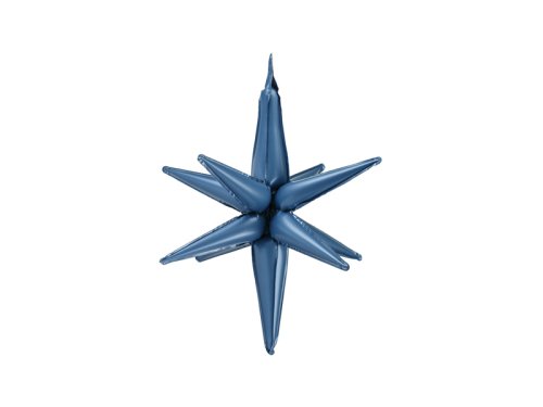 3D foil balloon Star, 50cm, navy blue 3D foil balloon Star, 50cm, navy blue