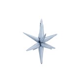 3D foil balloon Star, 50cm, misty blue