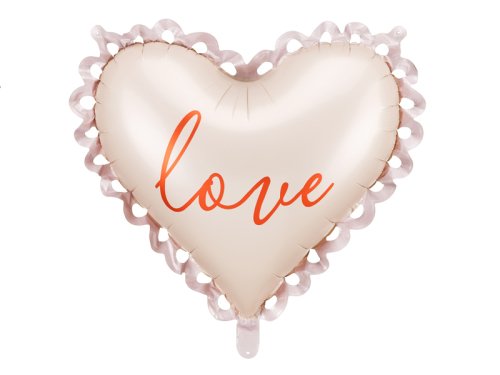 Foil Balloon Heart, 91x85cm, mix