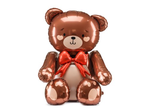 Standing foil balloon Teddy Bear, 59x88cm, mix Standing foil balloon Teddy Bear, 59x88cm, mix