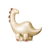 Standing foil balloon Brontosaurus, 91x85cm, mix