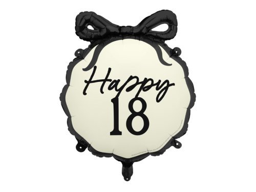 Foil Balloon Pill Happy ''18'', 47.5x45 cm, mix