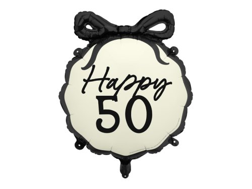Foil Balloon Pill Happy ''50'', 47.5x45 cm, mix
