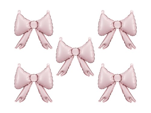 Foil balloons for garlands Bows, 25.5 x 25 cm, powder pink (1 pkt / 5 pc.) Foil balloons for garlands Bows, 25.5 x 25 cm, powder pink (1 pkt / 5 pc.)