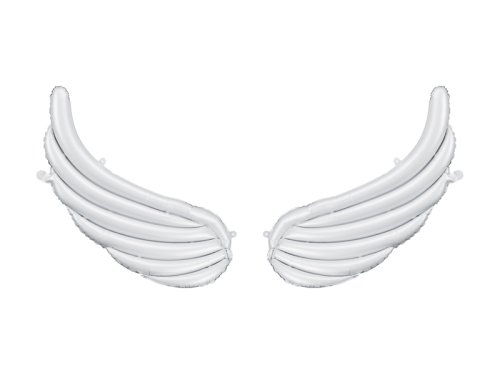 Foil balloons for garlands 'Wings', 104 x 60 cm, white (1 pkt / 2 pc.) Foil balloons for garlands 'Wings', 104 x 60 cm, white (1 pkt / 2 pc.)