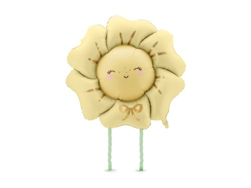 Foil balloon Flower, 104x104 cm, light beige Foil balloon Flower, 104x104 cm, light beige