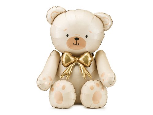 Foil Balloon Bear, 75x84 cm, cream Foil Balloon Bear, 75x84 cm, cream