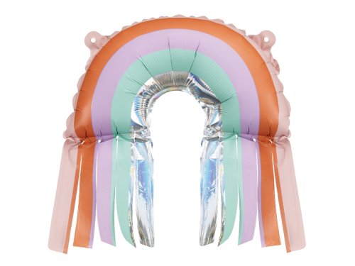 Foil Balloons Rainbow with Fringes, 38x41 cm, mix (1 pkt / 3 pc.)