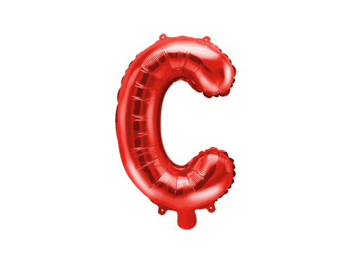Folija Balons Letter ''C'', 35cm, sarkans