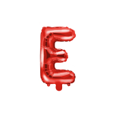 Воздушный шар из фольги с буквой &#39;&#39;E&#39;&#39;, 35см, красный