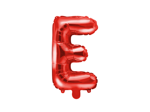 Folija Balons Letter ''E'', 35cm, sarkans