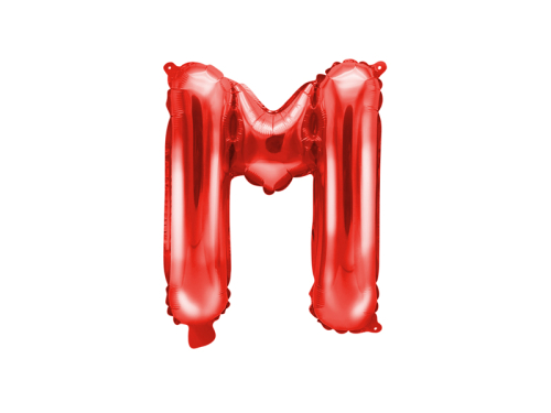 Folija Balons Letter ''M'', 35cm, sarkans Folija Balons Letter ''M'', 35cm, sarkans