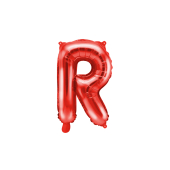 Воздушный шар из фольги с буквой &#39;&#39;R&#39;&#39;, 35см, красный