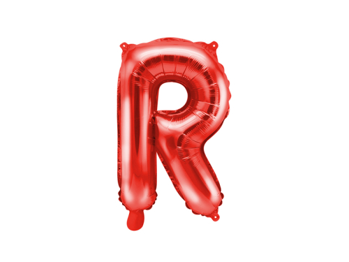 Folija Balons Letter ''R'', 35cm, sarkans