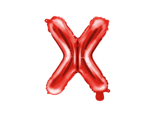 Foil Balloon Letter ''X'', 35cm, red Foil Balloon Letter ''X'', 35cm, red