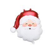 Foil Balloon Santa Claus, 42 x 43.5 cm, mix