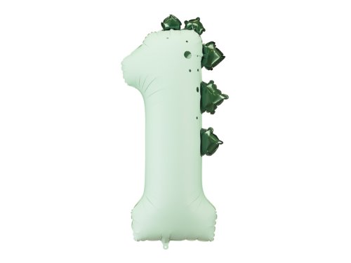 Foil balloon Number ''1'' Dinosaur, 92cm, mix Foil balloon Number ''1'' Dinosaur, 92cm, mix