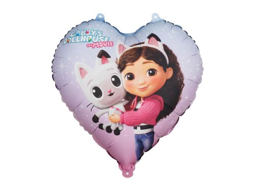 Foil Balloon Heart Gabby's Dollhouse, 35cm, mix Foil Balloon Heart Gabby's Dollhouse, 35cm, mix