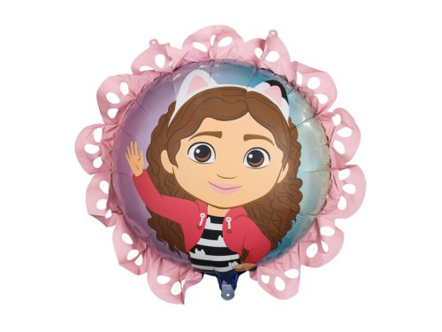 Gabby's Dollhouse Foil Balloon with Ruffle, 52x52 cm, mix Gabby's Dollhouse Foil Balloon with Ruffle, 52x52 cm, mix