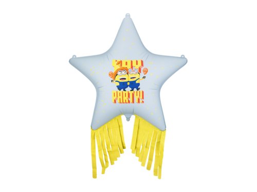 Foil balloon Star with tassels Minions, 72x72 cm, mix Foil balloon Star with tassels Minions, 72x72 cm, mix