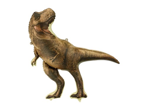 Foil balloon Jurassic World T-Rex, 92x98 cm, brown Foil balloon Jurassic World T-Rex, 92x98 cm, brown