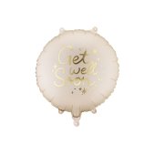 Foil balloon tablet ''Get Well Soon'', 35x35 cm, mix