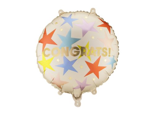 Foil balloon tablet ''Congrats'', 35x35 cm, mix Foil balloon tablet ''Congrats'', 35x35 cm, mix