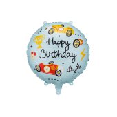 Foil balloon tablet Happy Birthday, 35x35 cm, mix
