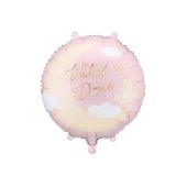 Foil balloon tablet Welcome Home, 35x35 cm, light pink