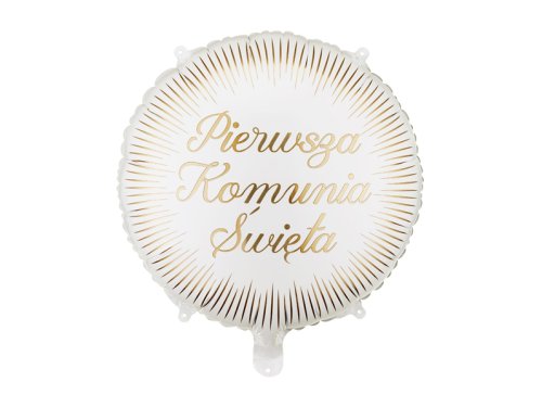 Foil balloon tablet ''Pierwsza komunia święta'', 35x35 cm, mix Foil balloon tablet ''Pierwsza komunia święta'', 35x35 cm, mix