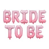 Foil Balloon Bride to be, 350x45 cm, pink