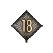 Foil Balloon ''18'', 46x46 cm, mix
