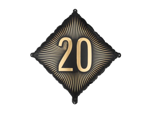 Foil Balloon ''20'', 46x46 cm, mix Foil Balloon ''20'', 46x46 cm, mix