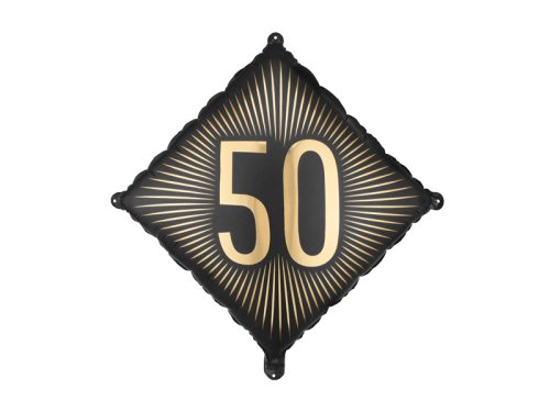 Foil Balloon ''50'', 46x46 cm, mix Foil Balloon ''50'', 46x46 cm, mix