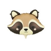 Foil balloon Raccoon, 59x39 cm, mix