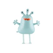 Foil balloon Alien, 58x60 cm, mix
