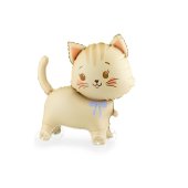 Foil balloon Cat on wheels, 61x65 cm, mix