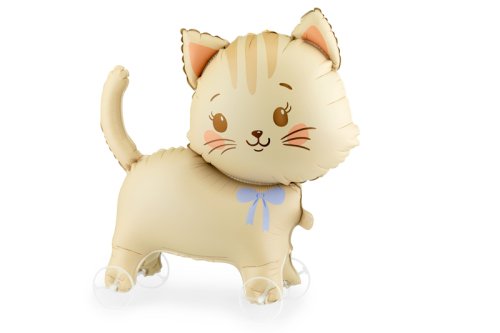 Foil balloon Cat on wheels, 61x65 cm, mix Foil balloon Cat on wheels, 61x65 cm, mix
