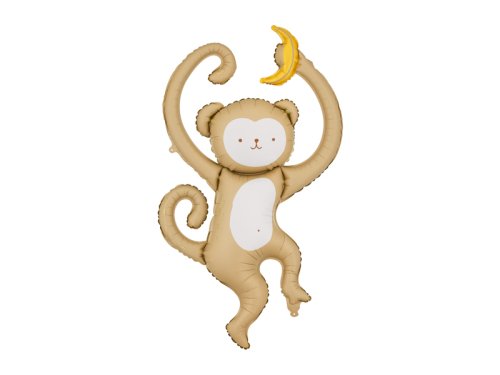 Foil balloon Monkey, 51x88 cm, mix Foil balloon Monkey, 51x88 cm, mix
